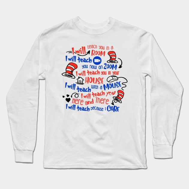 Dr Seuss T-Shirt Long Sleeve T-Shirt by jonalexlove